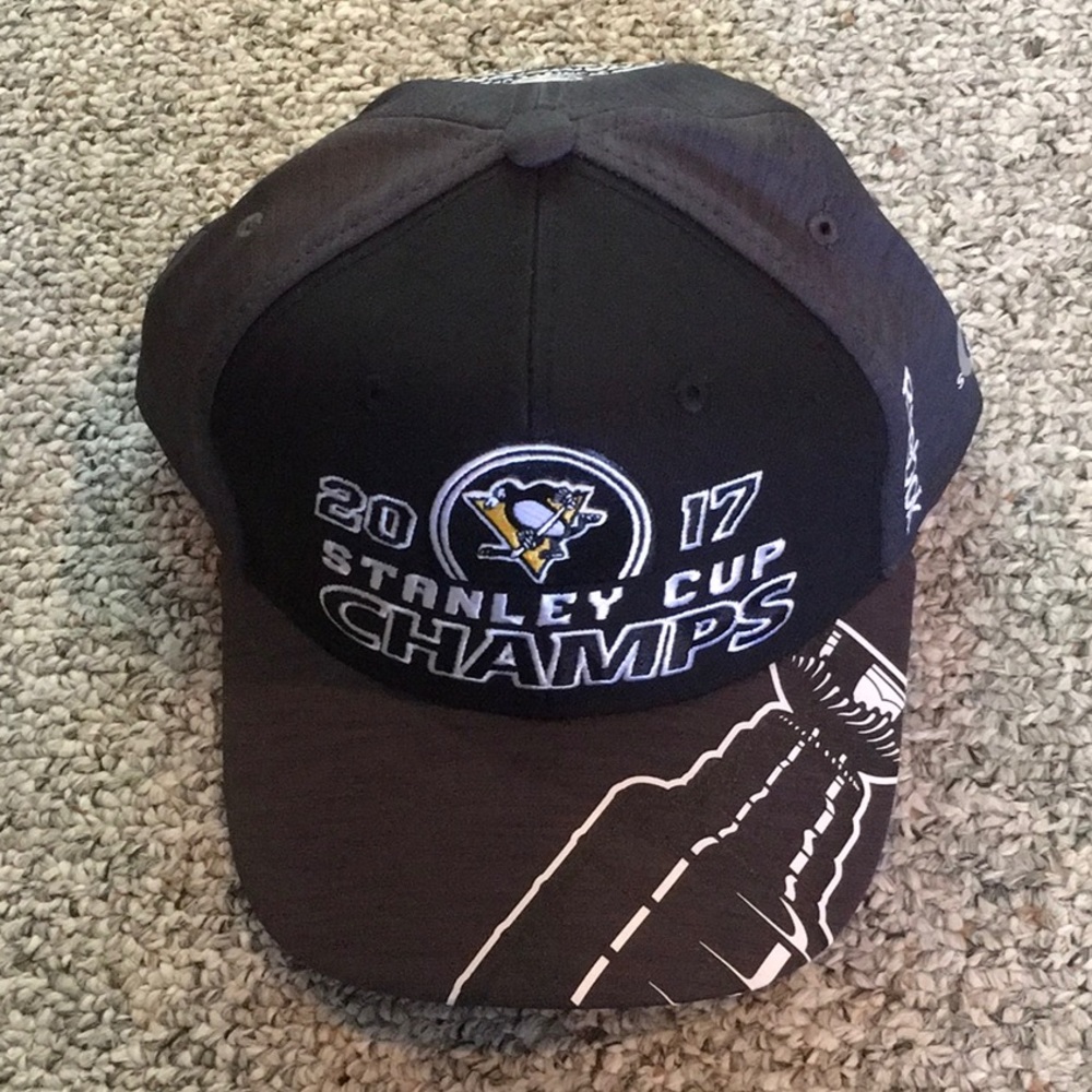 NHL Pittsburgh Penguins ‘2017 Stanley Cup Champs’ Reebok SnapBack Hat.